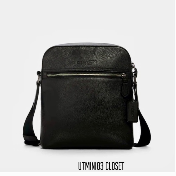 🚫SOLD🚫🔲💯NEW🔲Coach Men Flight Houston Bag🆕Messenger bag/crossbody bag - Picture 3 of 12